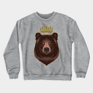 crowned brown bear Crewneck Sweatshirt